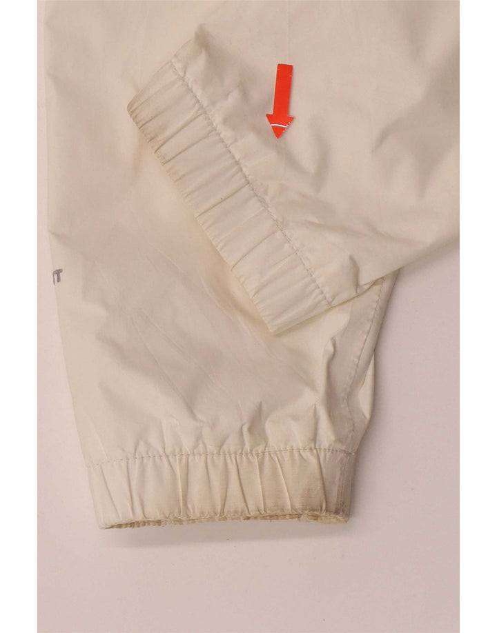 The North Face Regnjakke med hætte til kvinder UK 14 Medium White Nylon