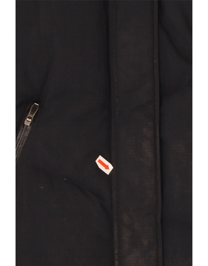 COLUMBIA Dame Omni-Heat polstret jakke med hætte UK 10 lille marineblå nylon