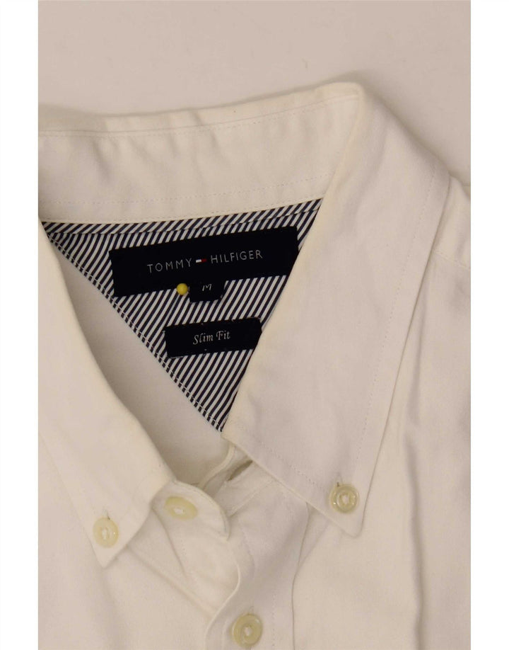 Tommy Hilfiger Herre Slim Fit skjorte Medium White