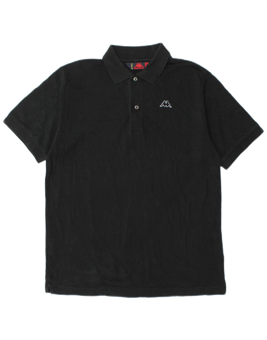 Kappa herre poloshirt Medium sort bomuld