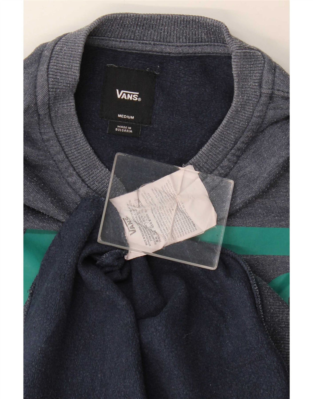 Vans Herre grafisk sweatshirt Jumper Medium Navyblå Bomuld