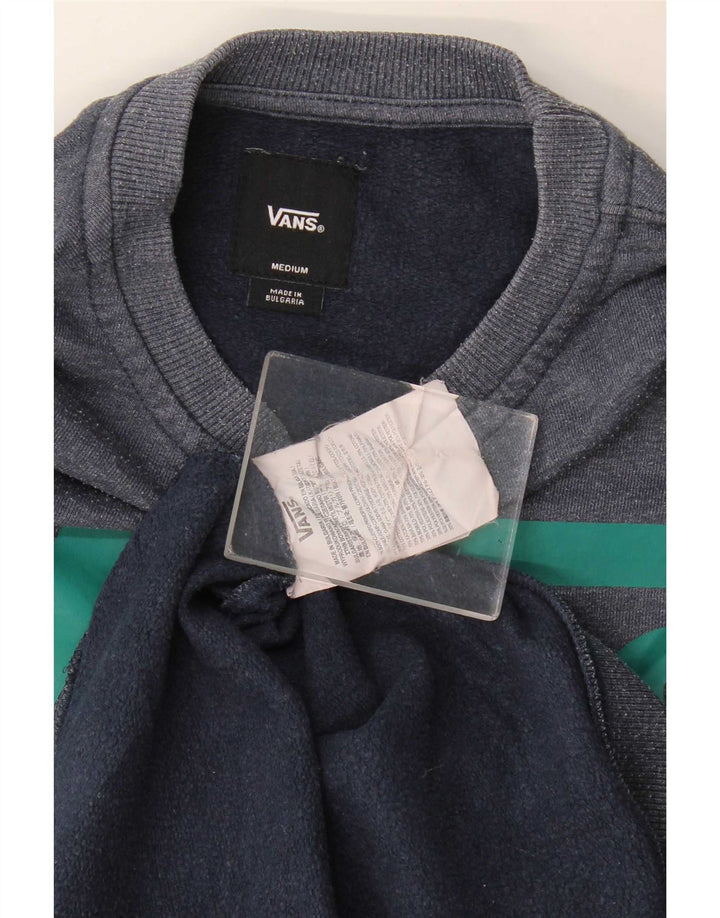 Vans Herre grafisk sweatshirt Jumper Medium Navyblå Bomuld