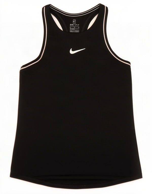 Nike Girls Dri Fit Vest Top 10-11 år Medium Sort Polyester