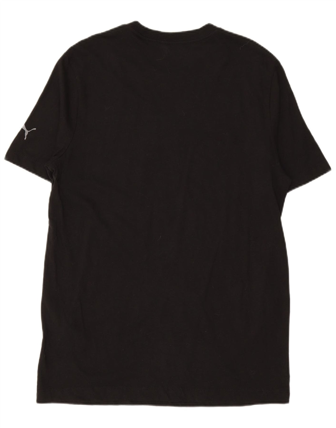 PUMA Grafisk T-shirt til mænd, medium sort bomuld