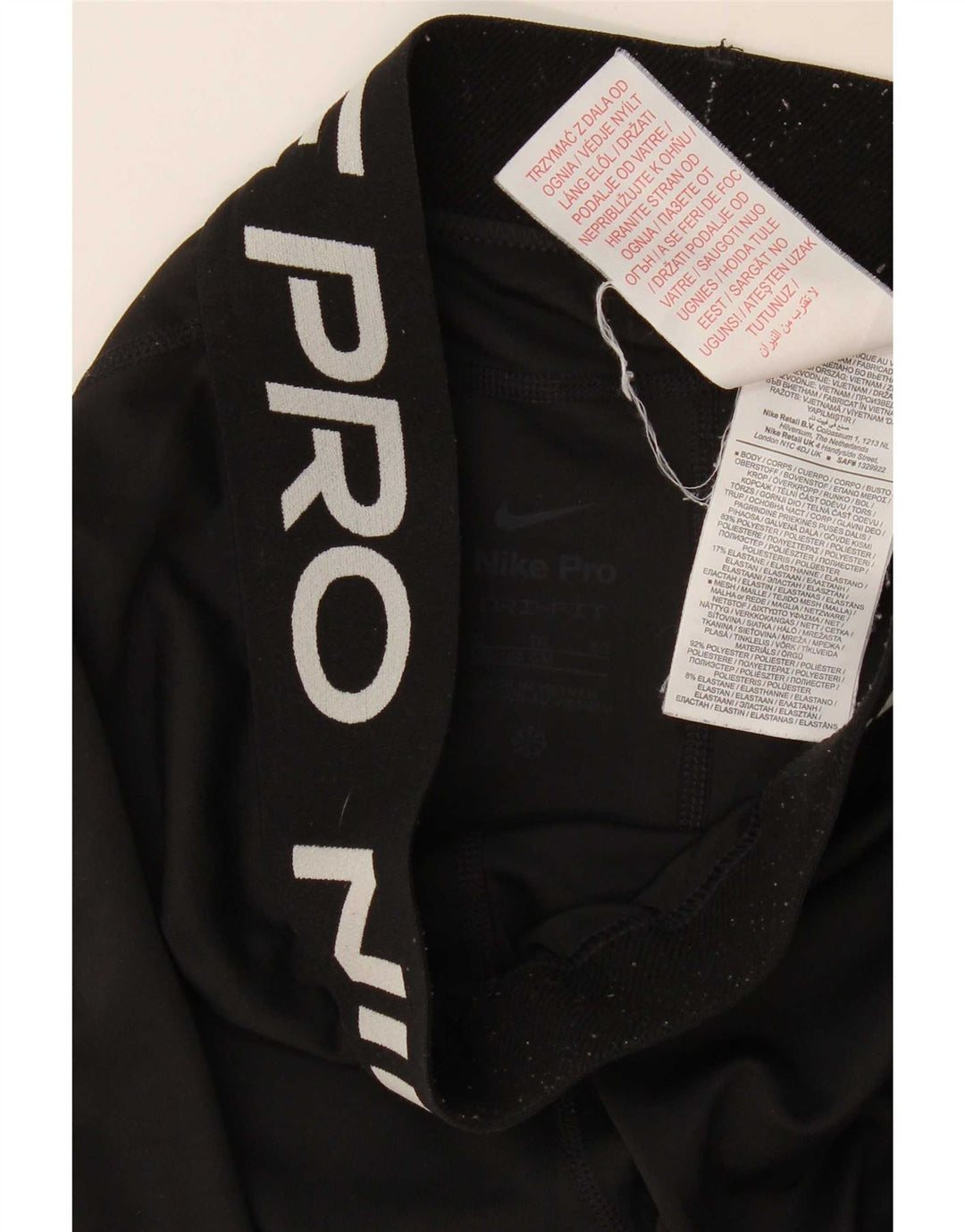 Nike piger grafiske leggings 13-14 år XL sort polyester