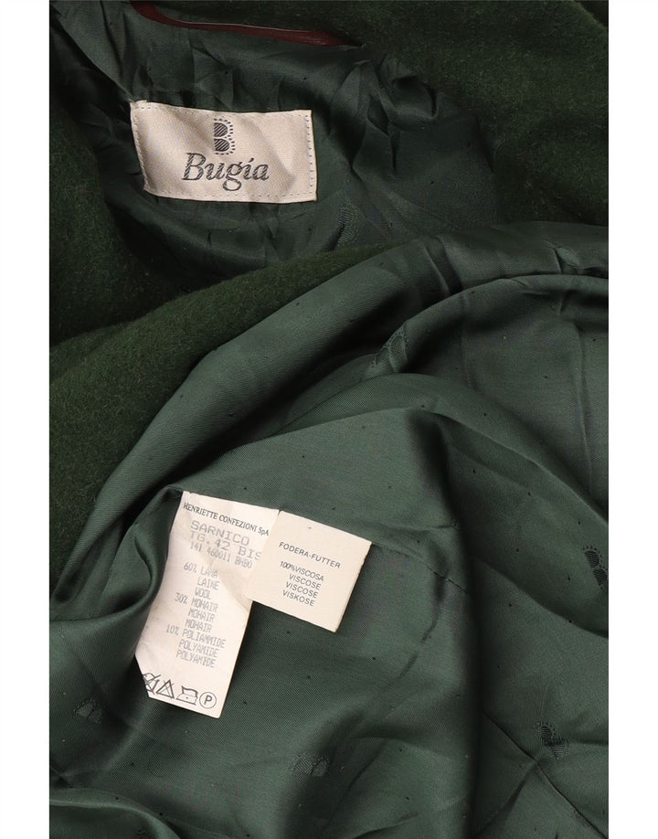 Vintage oversize overfrakke til kvinder UK 18 XL Grøn uld