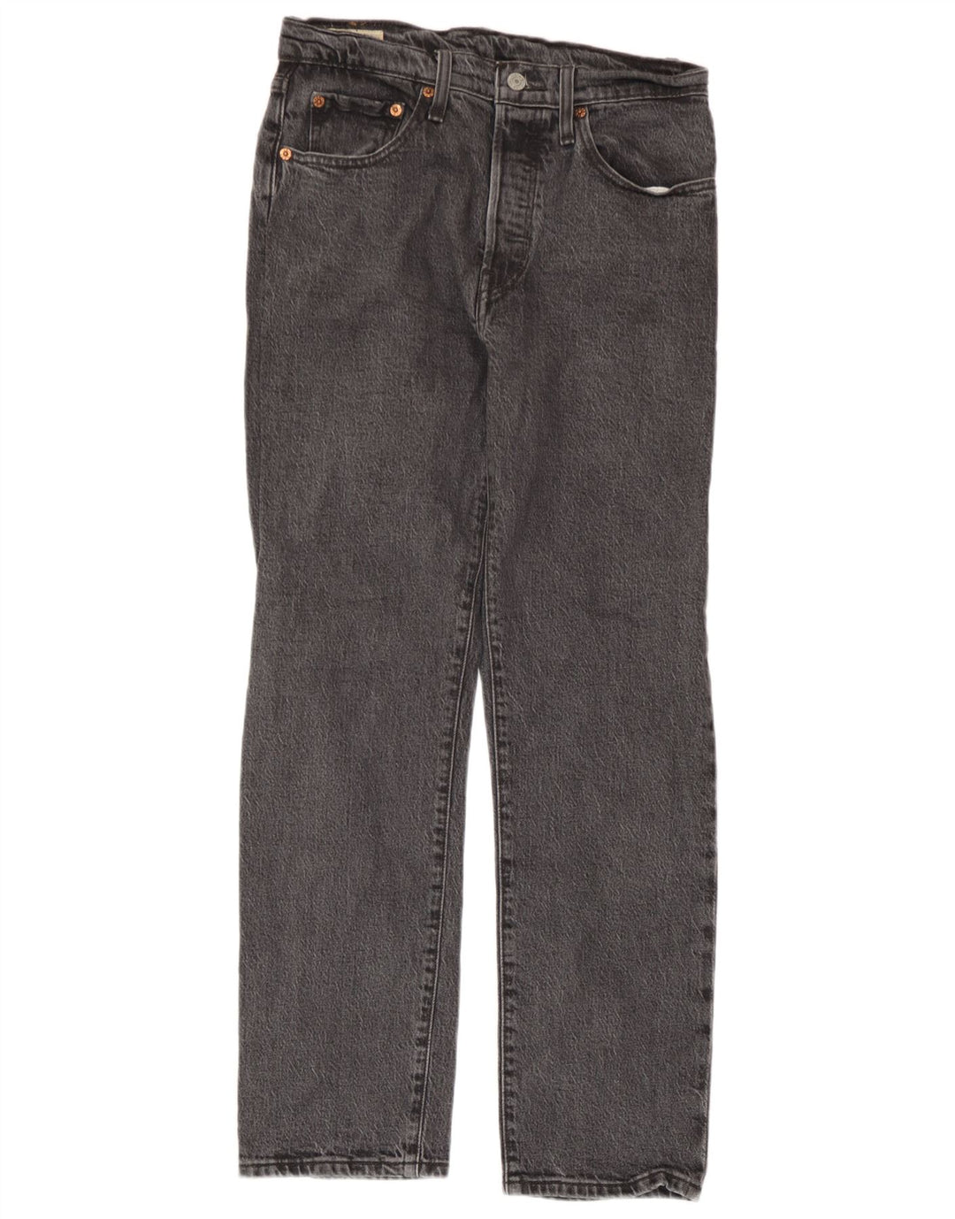 Levi's Herre 501 Straight Jeans W27 L28 Grå Bomuld