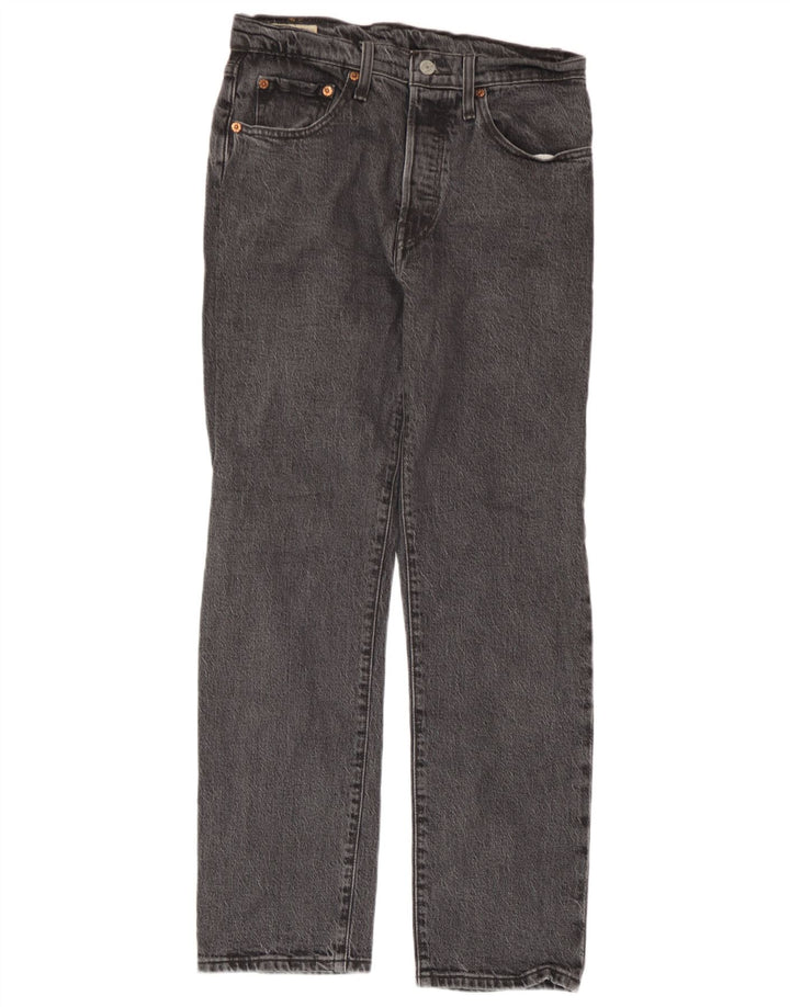 Levi's Herre 501 Straight Jeans W27 L28 Grå Bomuld