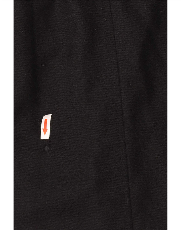 Swish Womens Pinafore Dress IT 44 Medium Black Wool