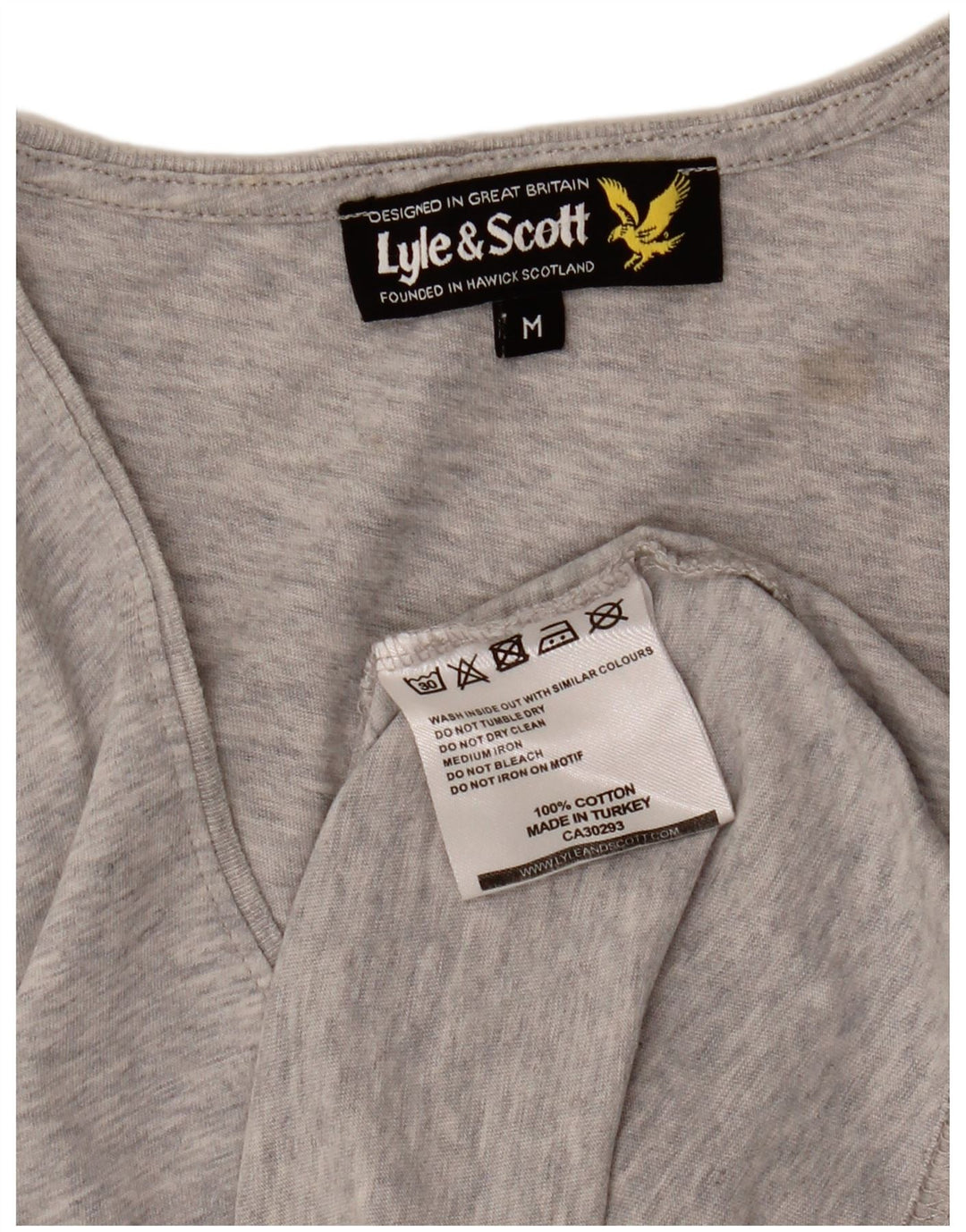 LYLE & SCOTT Herrevest Top Medium Grey Flecked Bomuld
