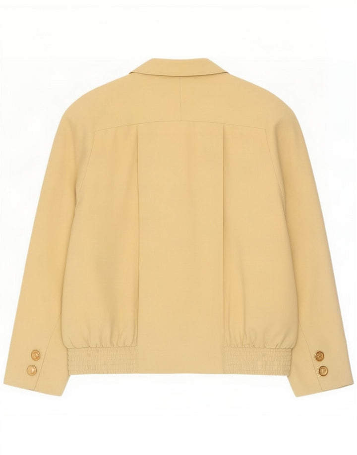 Trevira Dame Dobbeltradet Oversized Bomberjakke IT 44 Medium Gul