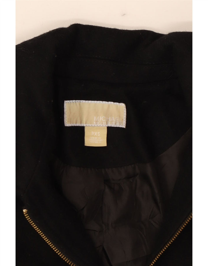 MICHAEL KORS Womens Military Jacket UK 6 XS Black Wool Vintage Michael Kors and Second-Hand Michael Kors from Messina Hembry 