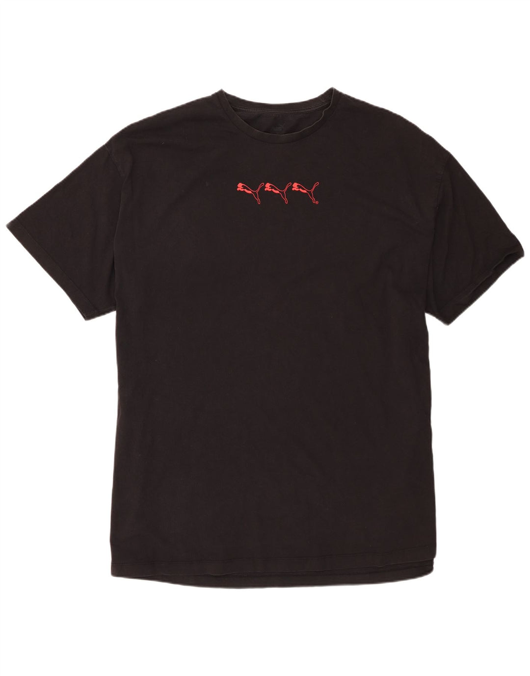Puma Herre T-Shirt Top XL Sort Bomuld