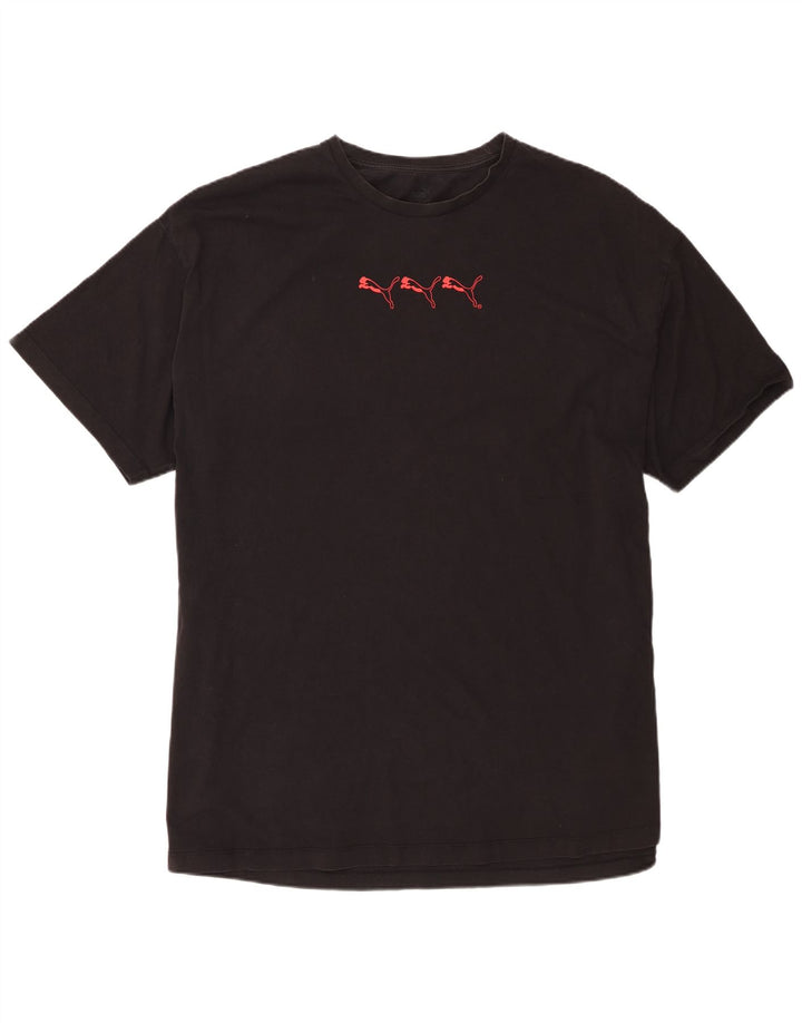 Puma Herre T-Shirt Top XL Sort Bomuld