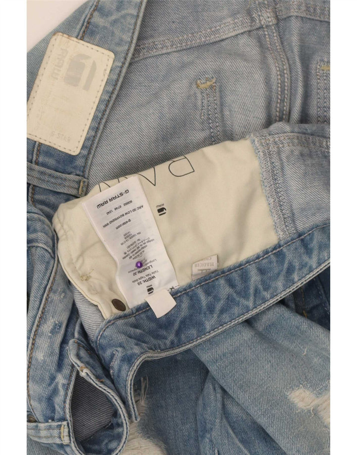 G-Star Dame Distressed Slim Jeans W28 L27 Blå Bomuld