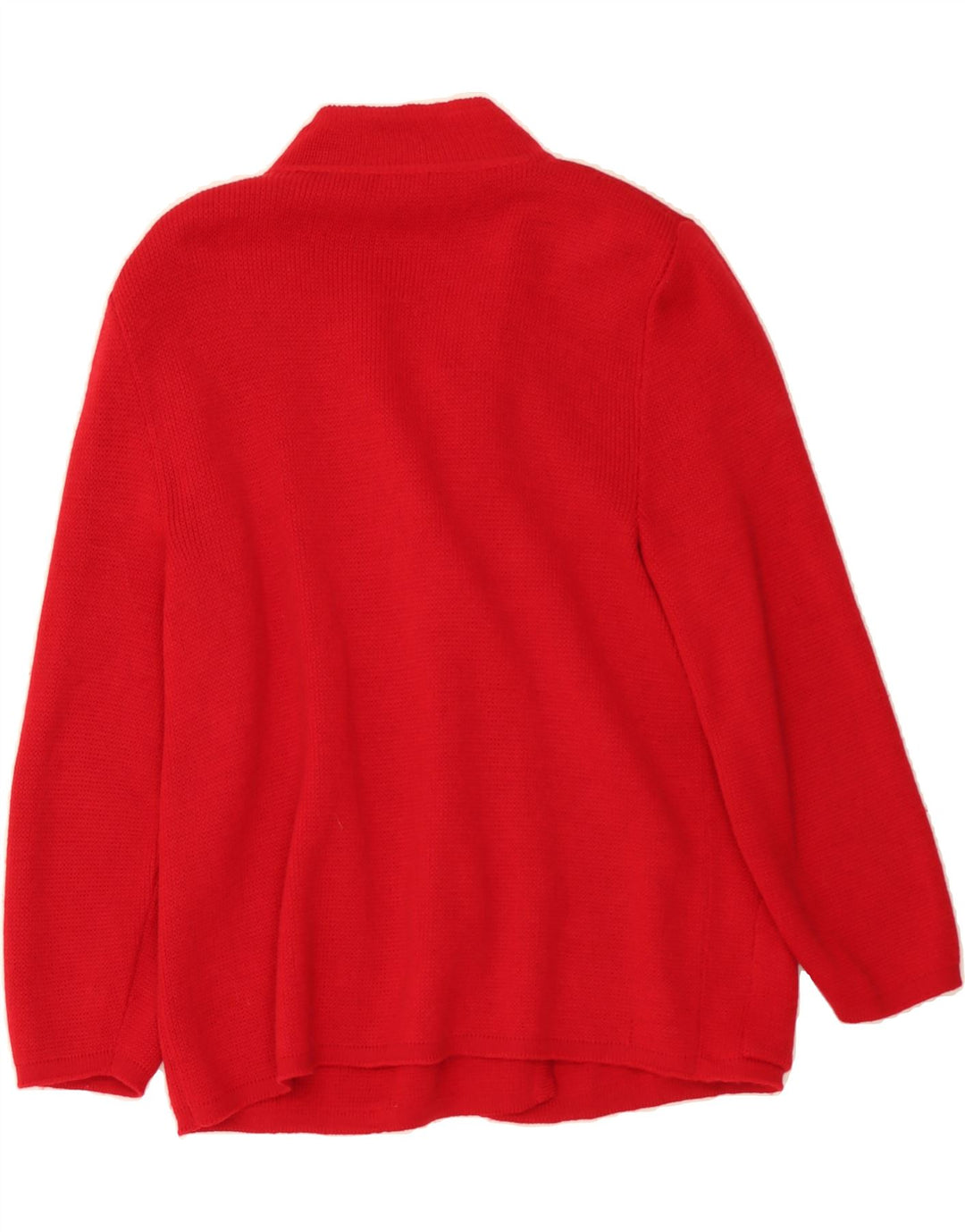 VINTAGE Womens Cardigan Sweater UK 14 Large Red Vintage Vintage and Second-Hand Vintage from Messina Hembry 