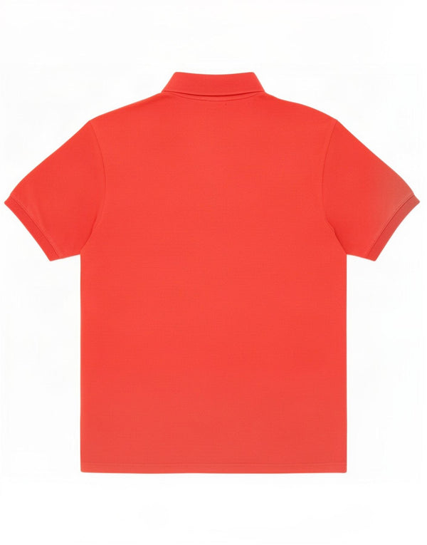 Adidas Mens Polo Shirt Medium Red Cotton