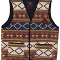 Master Herre Fleece Gilet UK 42 XL Flerfarvet geometrisk polyester