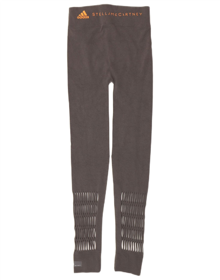 Adidas Dame Stella McCartney Grafiske Leggings UK 14 Stor Grå Polyamid