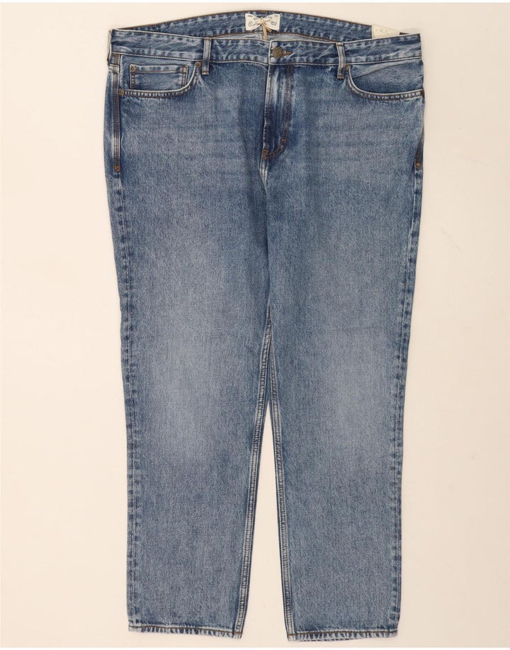 Fat Face Herre tilspidsede jeans W42 L29 Blå Bomuld