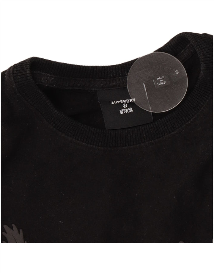Superdry Grafisk T-shirt top til mænd, lille sort