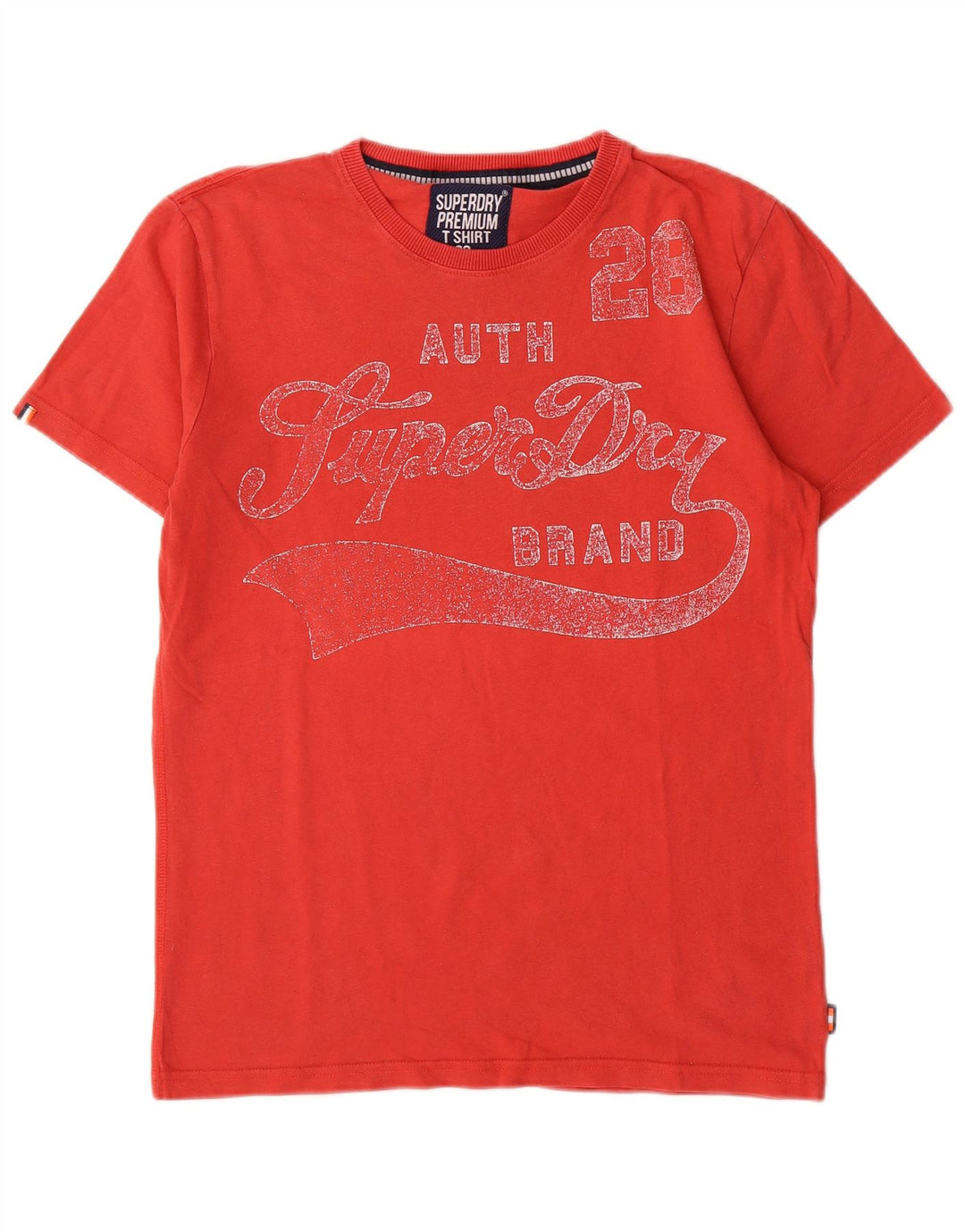 Superdry Grafisk T-shirt top til mænd, lille rød bomuld