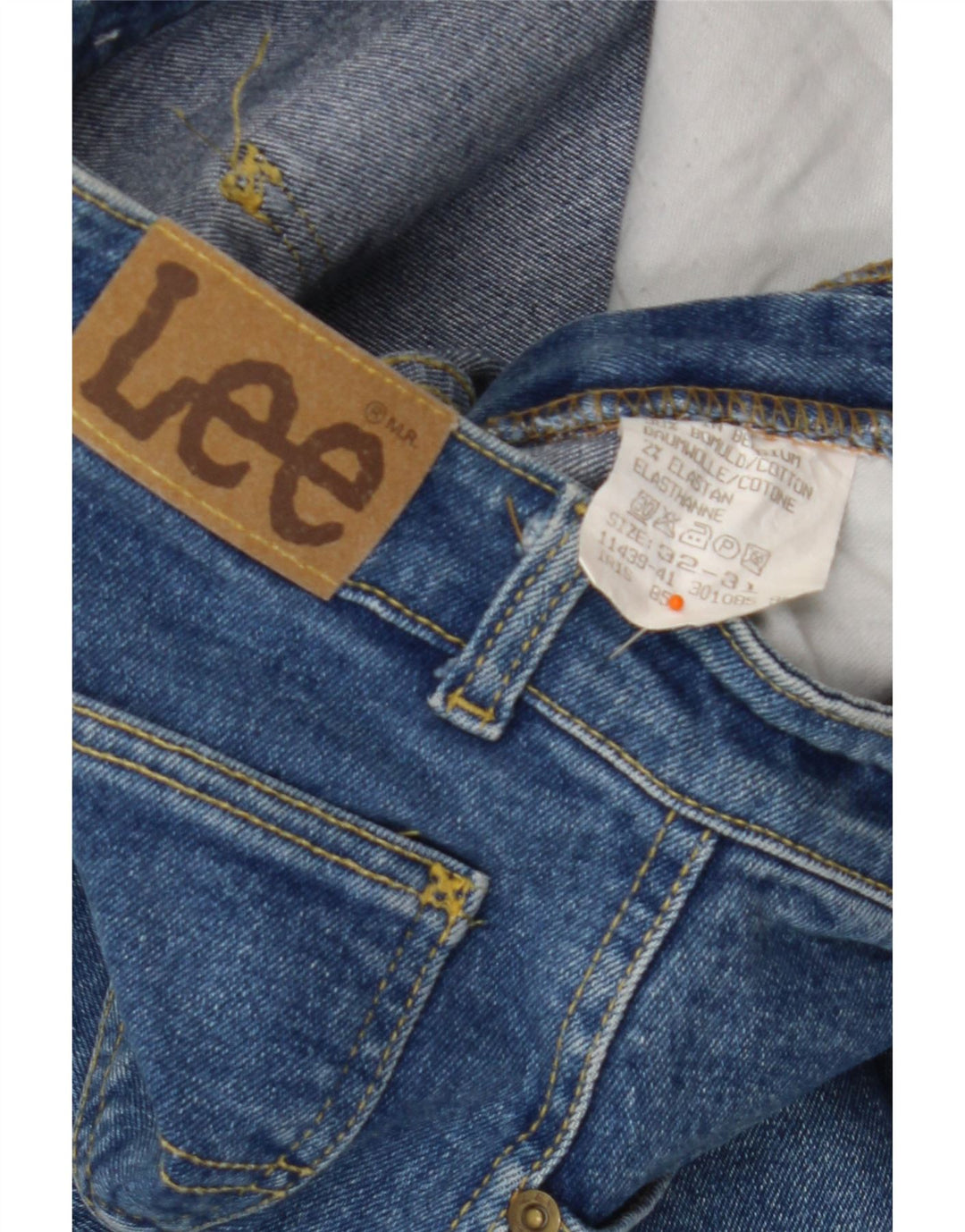 LEE Dame Højtaljede Skinny Jeans W32 L31 Blå Bomuld