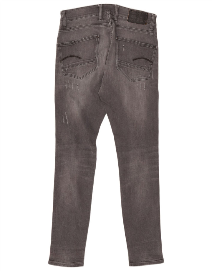 G-STAR Herre Revend Distressed Super Slim Jeans W32 L34 Grå Bomuld