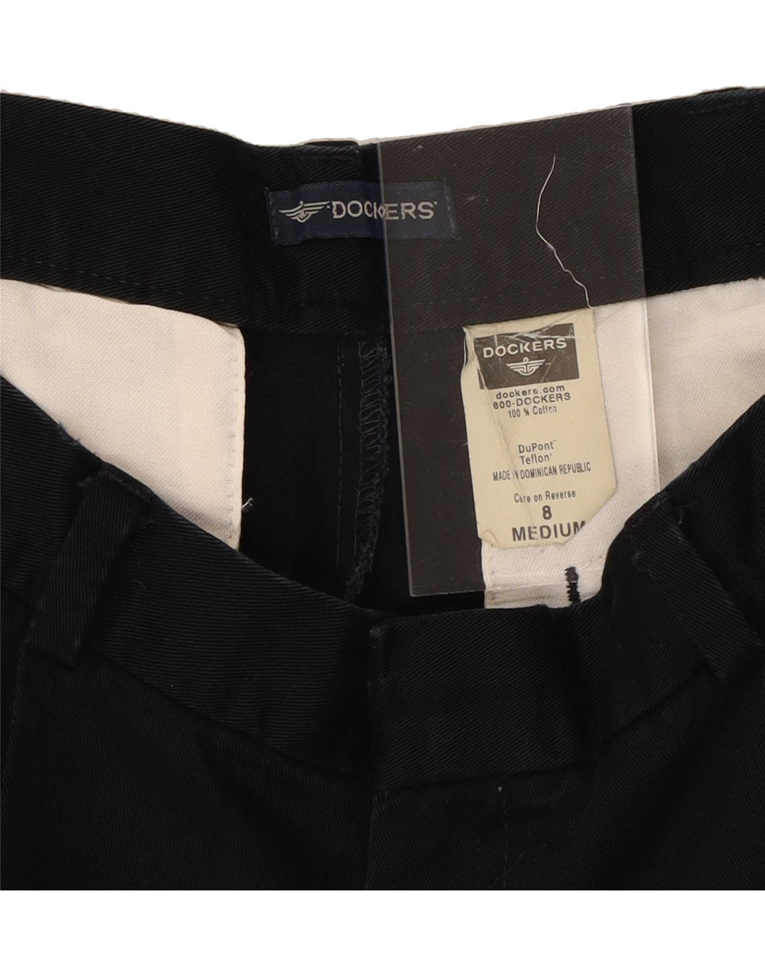 DOCKERS Womens Pegged Chino Trousers US 8 Medium W28 L30 Black Cotton Vintage Dockers and Second-Hand Dockers from Messina Hembry 