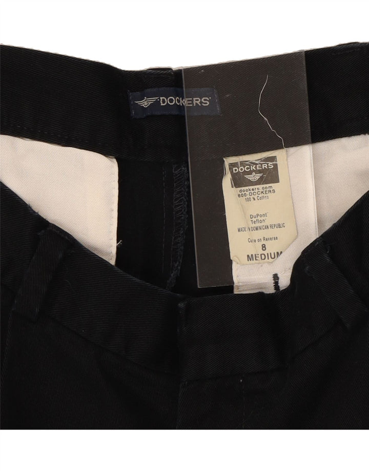 DOCKERS Womens Pegged Chino Trousers US 8 Medium W28 L30 Black Cotton Vintage Dockers and Second-Hand Dockers from Messina Hembry 