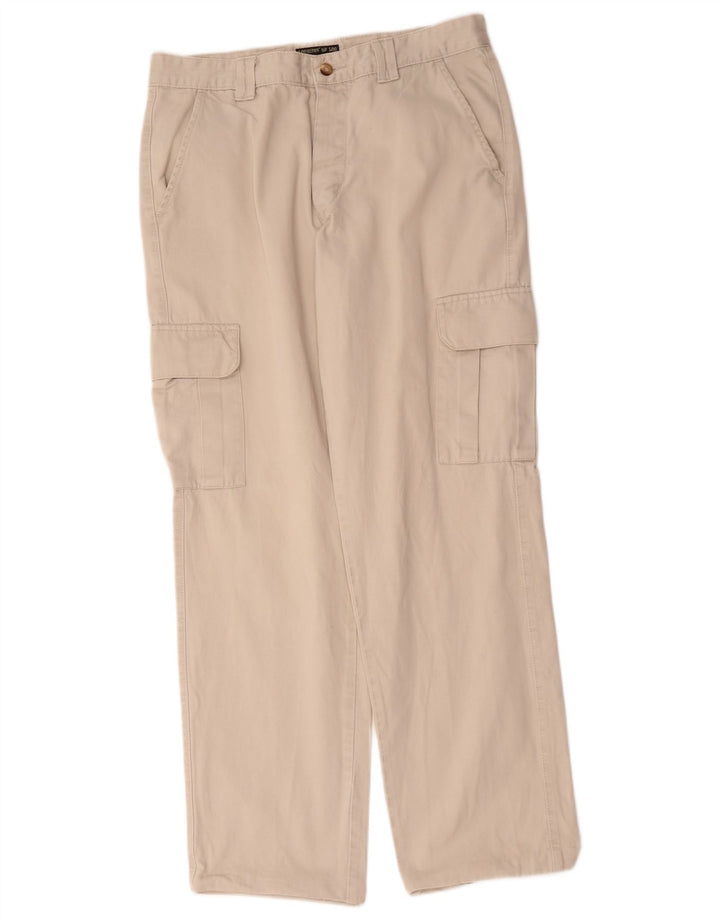 Lee Herre Straight Cargo Bukser W34 L32 Beige Bomuld
