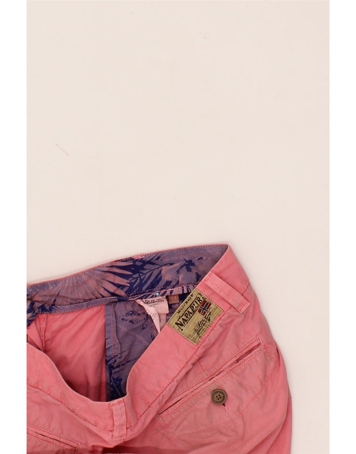 NAPAPIJRI Womens Chino Shorts W34 Large Pink Vintage Napapijri and Second-Hand Napapijri from Messina Hembry 