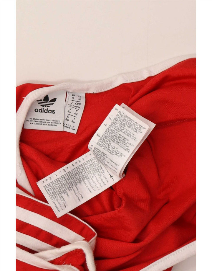 Adidas Dame Badetøj UK 14 Medium Rød Polyester Sports