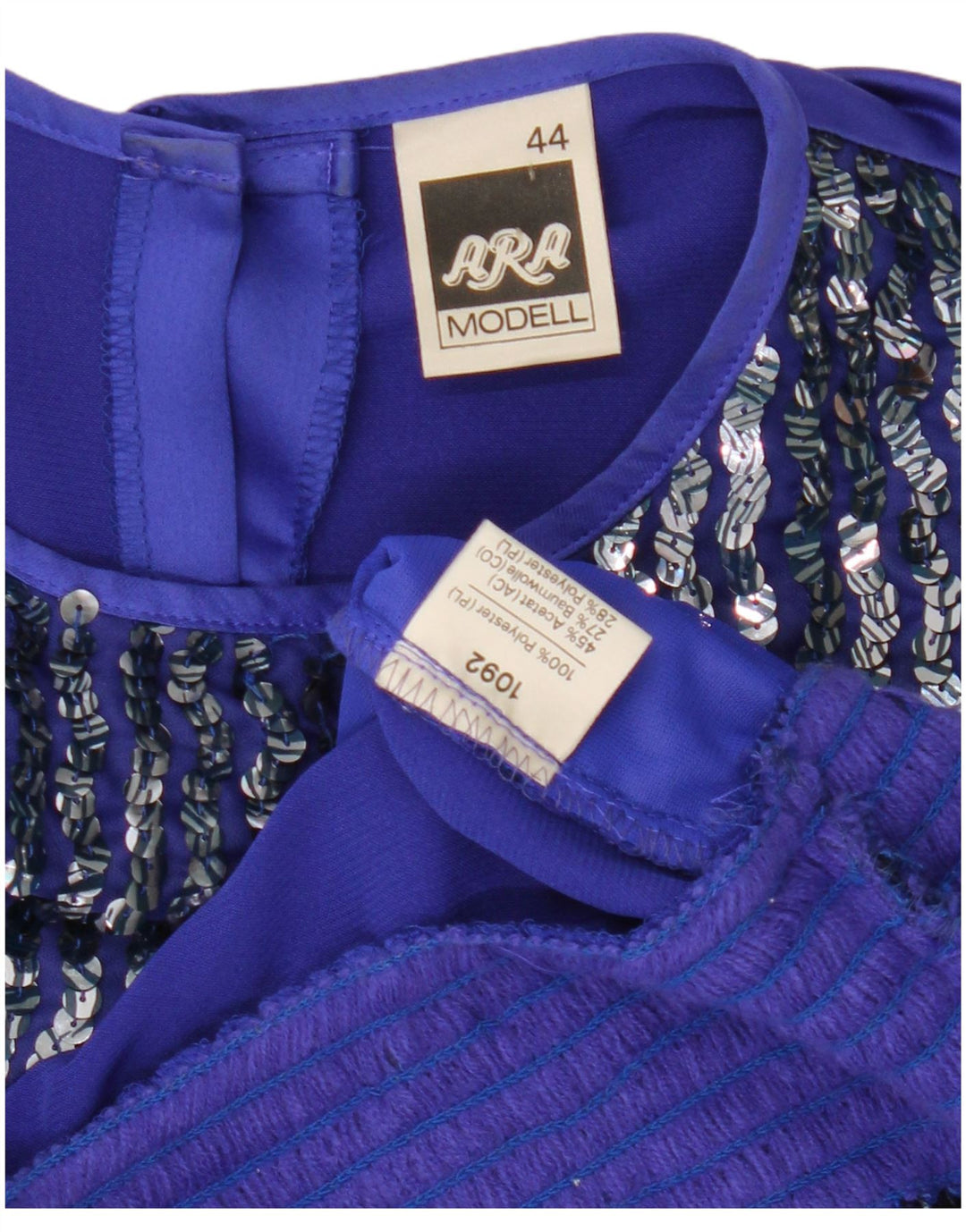 ARA Dame Langærmet Bluse Top EU 44 XL Blå Polyester