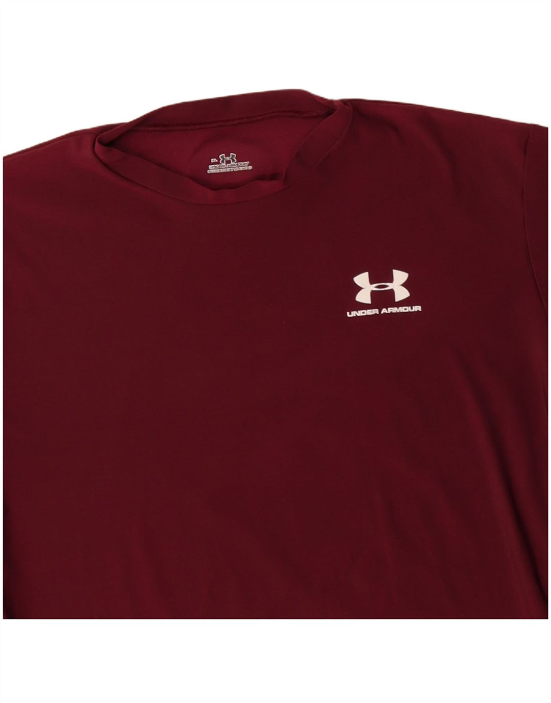 UNDER ARMOUR Dame Top Langærmet UK 18 XL Burgundy Polyester
