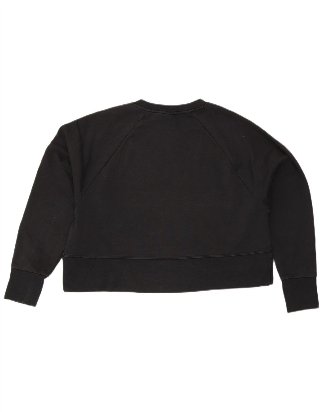 Nike Womens Oversized Crop Graphic Sweatshirt Jumper UK 10 Small Black