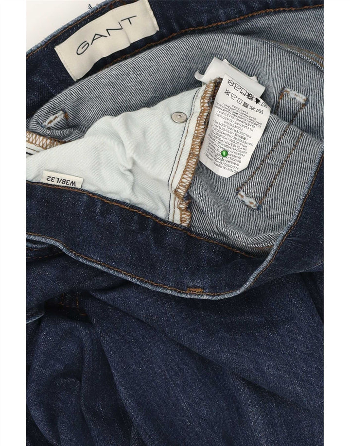 Gant Herre Regular Fit Straight Jeans W38 L32 Blå Bomuld