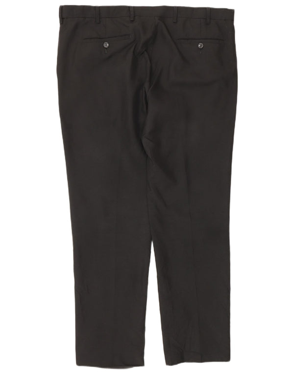 Marks & Spencer Herre Lige Regular Fit Suit Bukser W40 L30 Sort