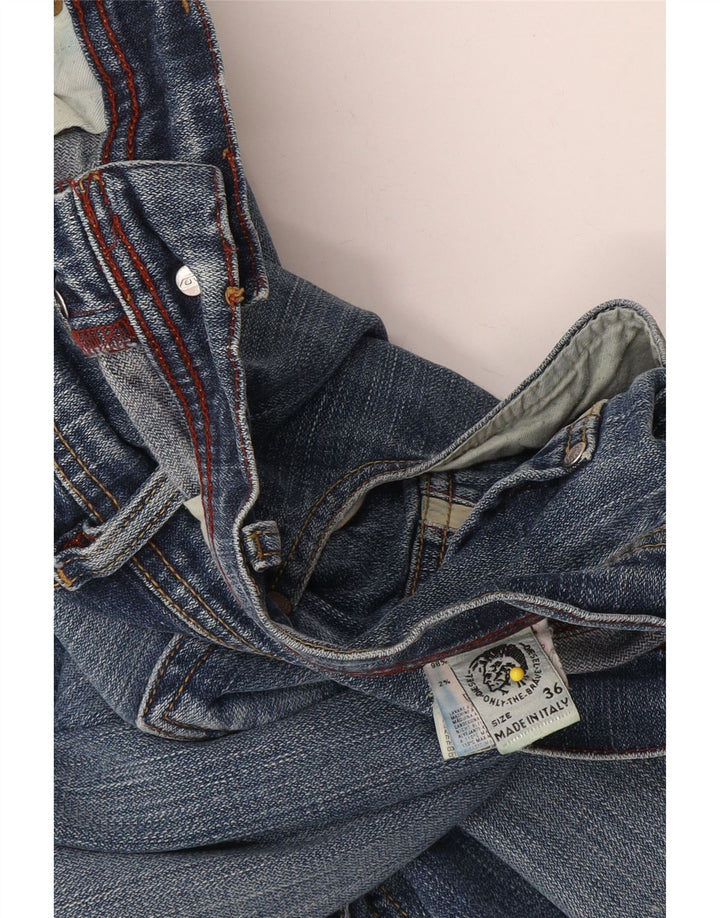 Diesel Straight Jeans til mænd W36 L32 Blå Bomuld