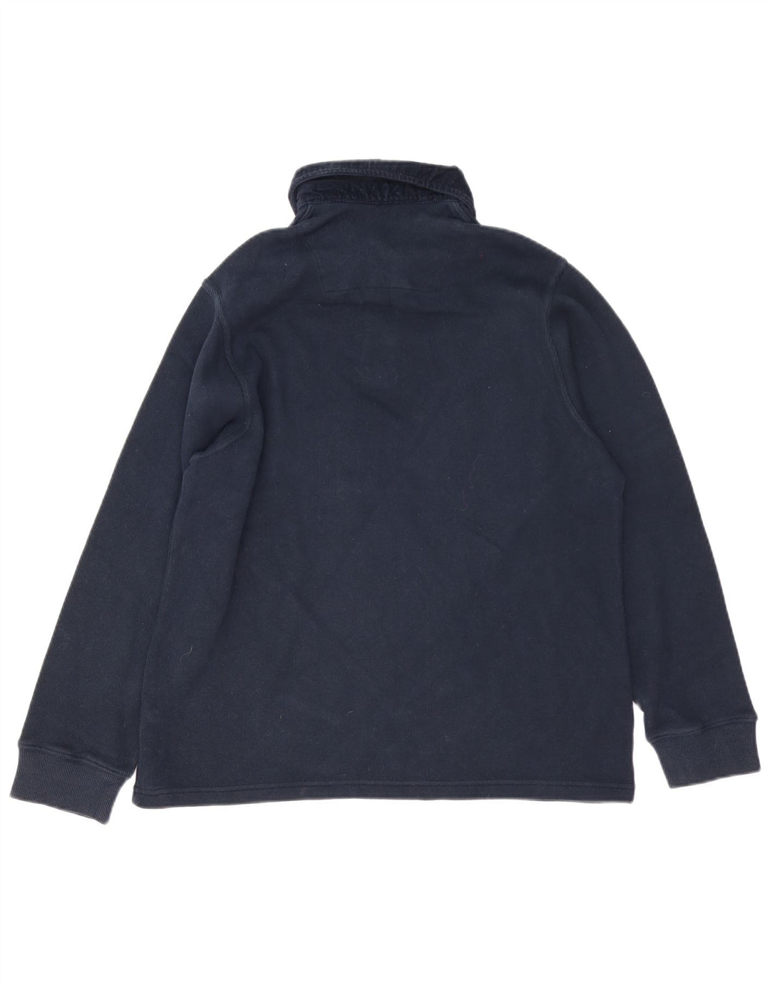 Marks & Spencer Herre Blue Harbor langærmet poloshirt Medium Navy bomuld
