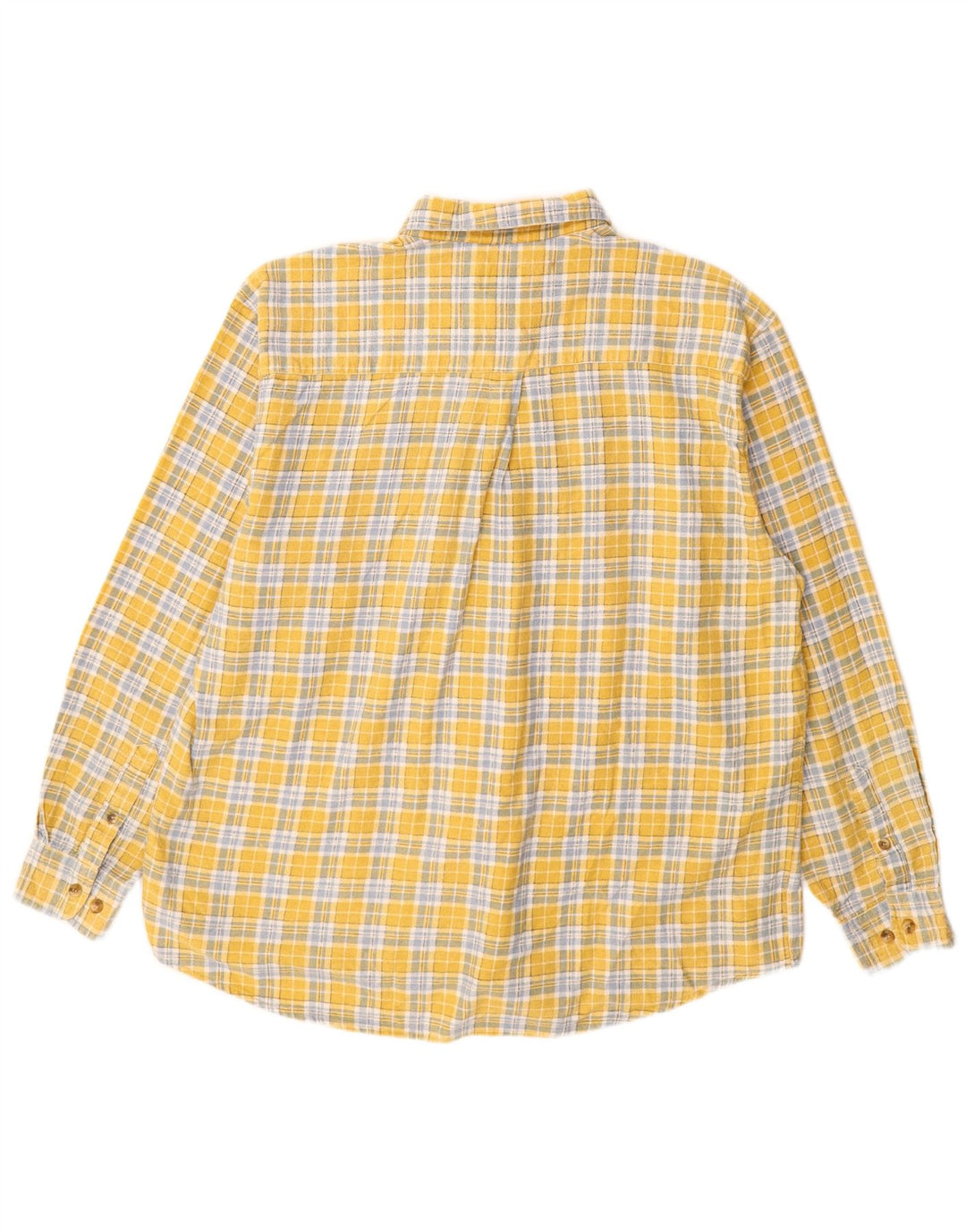 Stanley Herre flannelskjorte 2XL gul ternet bomuld