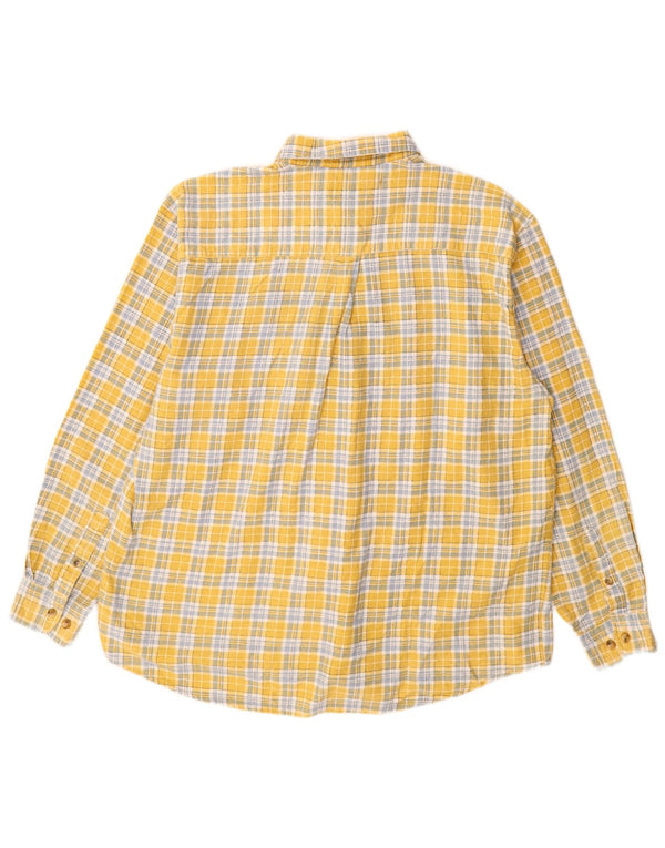 Stanley Herre flannelskjorte 2XL gul ternet bomuld