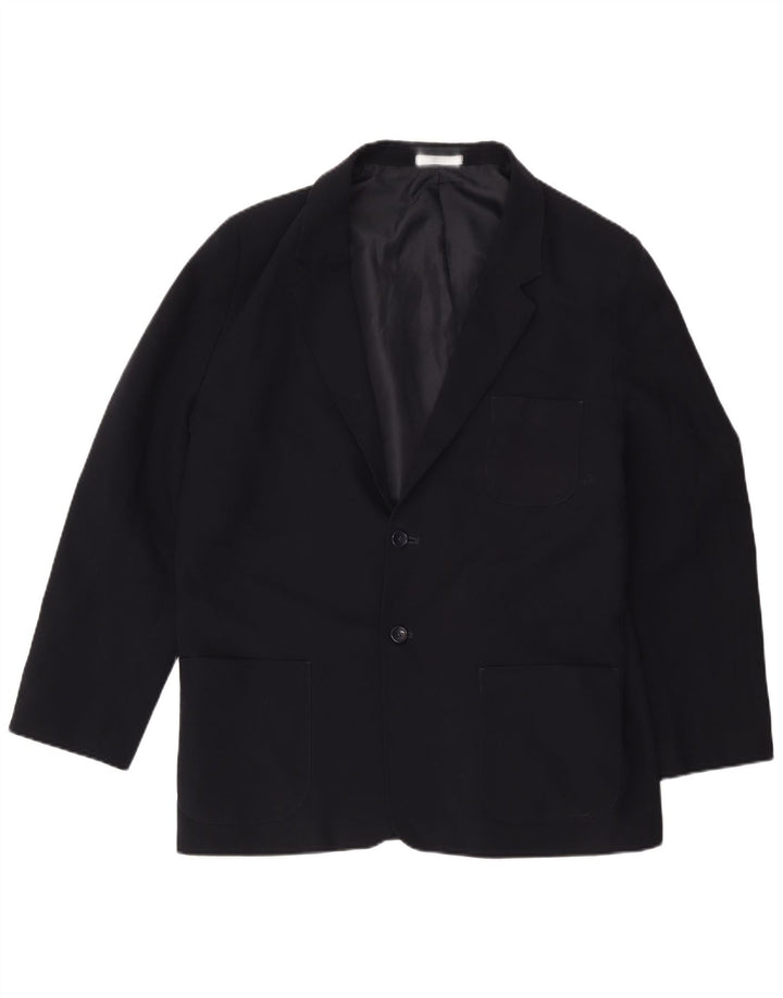 Marks & Spencer Herre 2-knaps blazerjakke UK 38 Medium Navy Blue