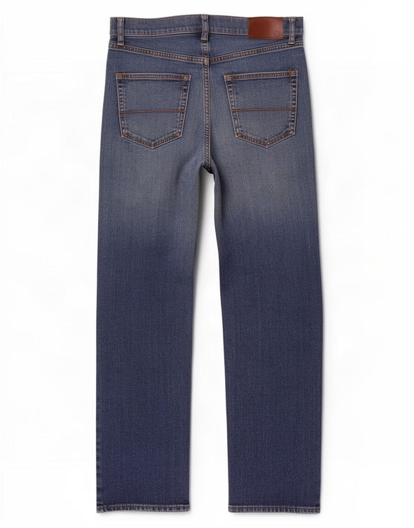 Marks & Spencer Herre Distressed Regular Straight Jeans W32 L31 Blue Cotton