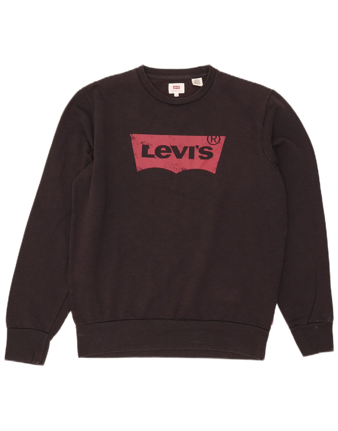 Levi's Herre grafisk sweatshirt Jumper Medium Sort Bomuld