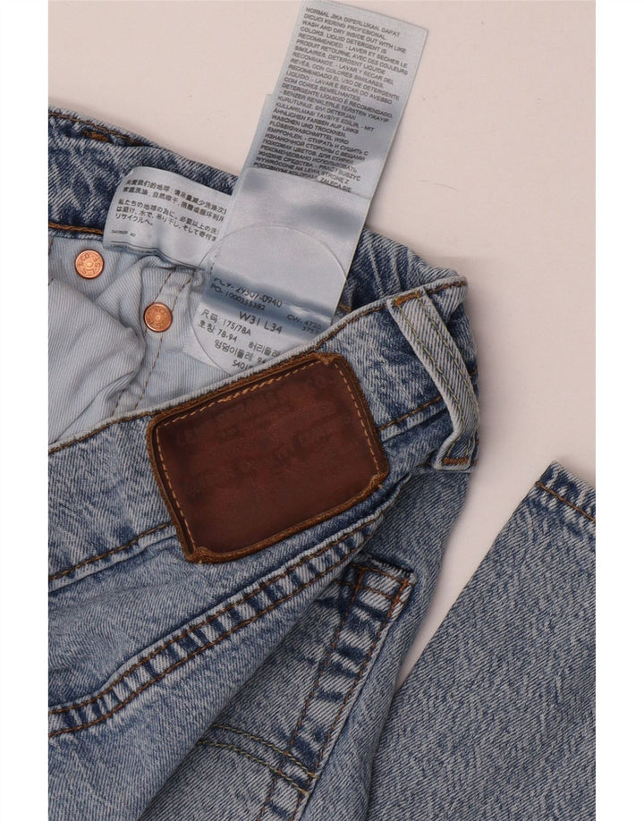 Levi's Straight Jeans til mænd W31 L34 blå bomuld