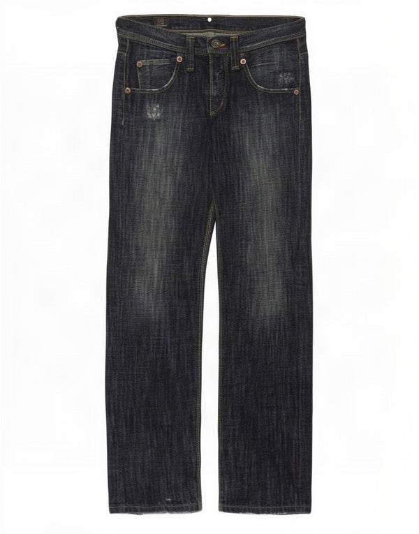 Lee Herre Ripley Straight Jeans W30 L34 Marineblå Bomuld