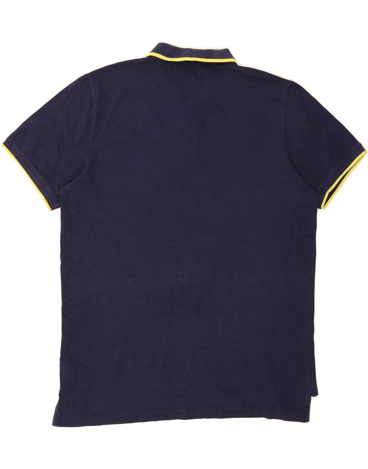 PUMA Mens Polo Shirt XL Navy Blue Cotton Vintage Puma and Second-Hand Puma from Messina Hembry 