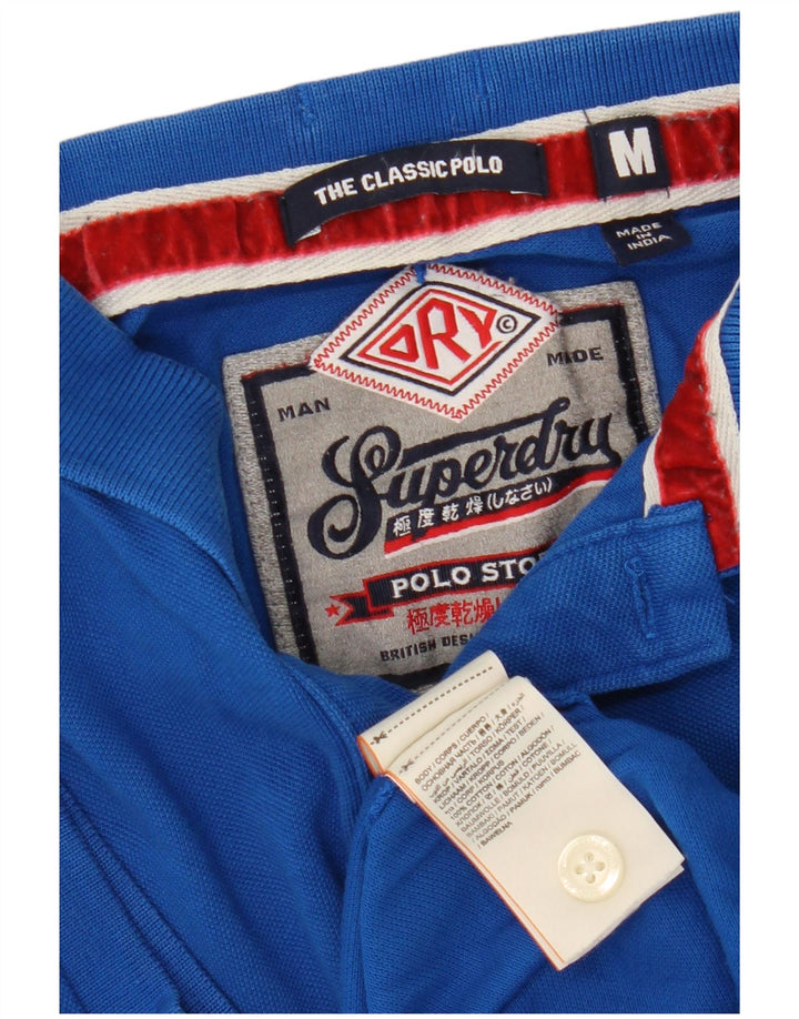 Superdry Poloshirt med klassisk pasform til mænd mellemblå bomuld
