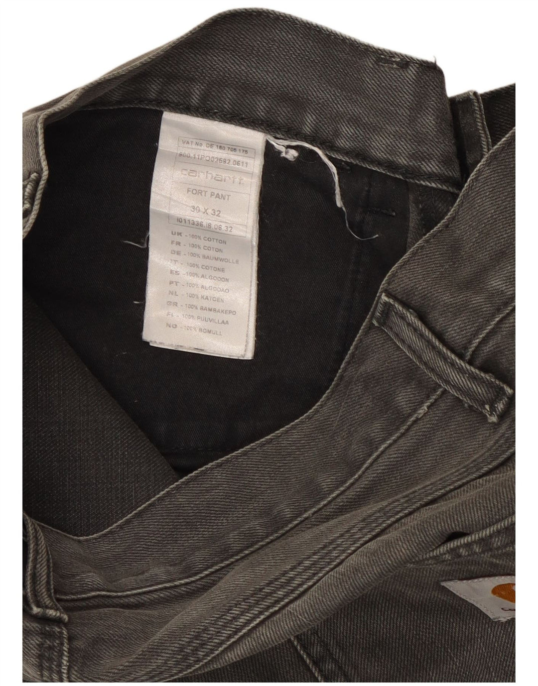 Carhartt Herre Cargo Straight Jeans W30 L32 Grå Bomuld